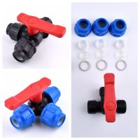 1Pc 20/25/32/40/50/63mm Pvc Ball Valves Plastic Water Pipe Quick Valve PE Tube 3-Way Fast Connectors Irrigation Accessories Plumbing Valves