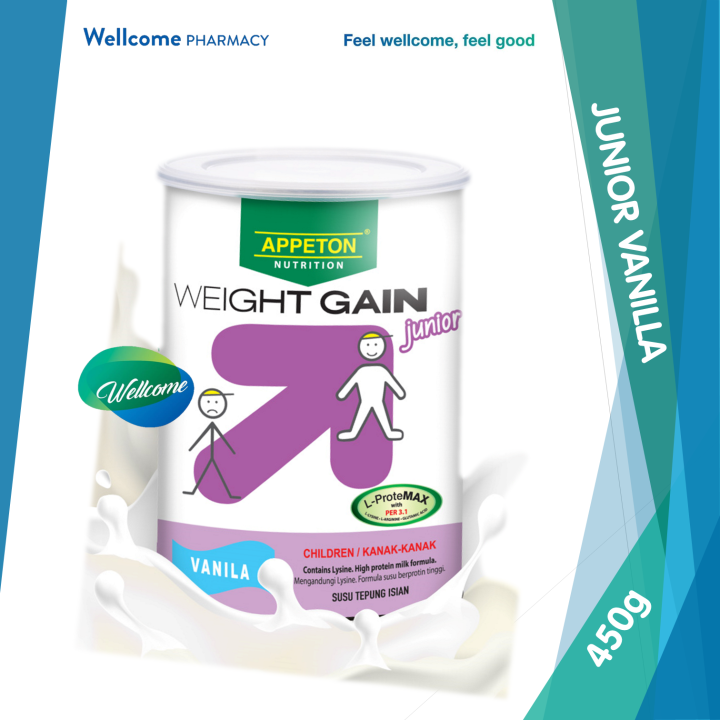 Appeton Weight Gain Junior Vanilla Flavour 450g Lazada