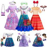 【jeansame dress】 DisneyEncanto Mirabel Dollgalkids PartyCostume Childrentomores IsabelaDresses Vestidos