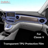 For Mercedes-Benz Classe V 2021 W447 Car Interior Center Console Transparent TPU Protective Film Anti-Scratch Repair Film