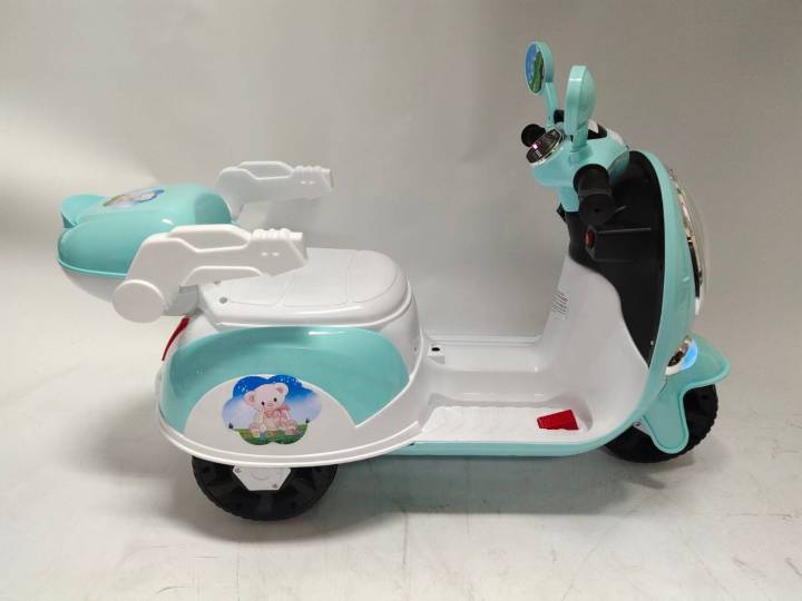 toykidsshop-รถแบตเตอรี่เด็ก-รถเด็กนั่ง-มอไซค์มีตุ๊กตา-มีเสียงเพลง-มีไฟหน้า-ขนาด1มอเตอร์-no-1063