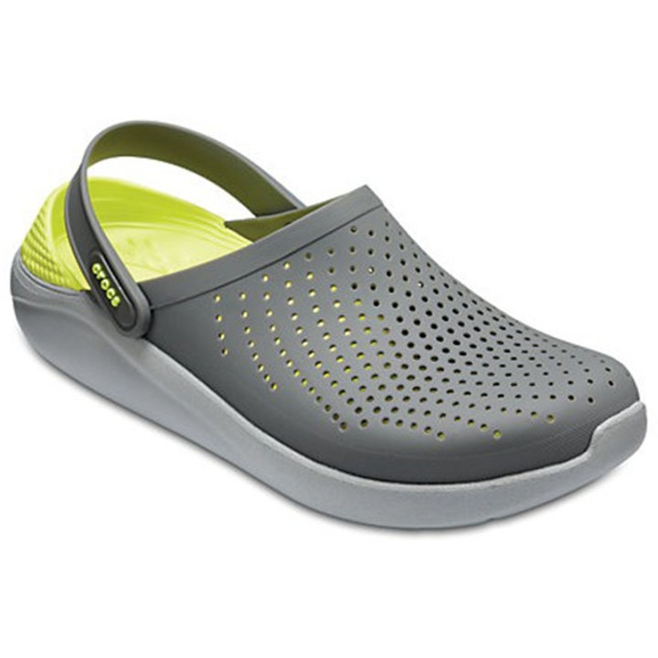 crocs-literide-clog-ของแท้จำหน่ายรองเท้าแตะผู้ชายและรองเท้าชายหาดราคาถูก