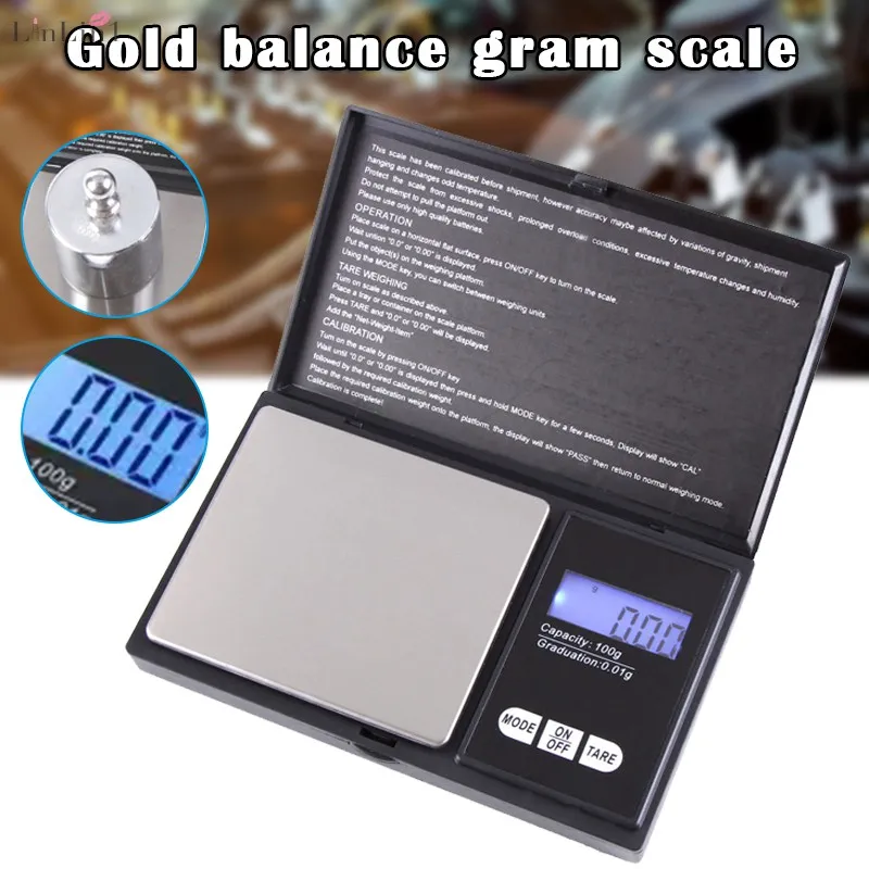 Weigh Gram Scale Digital Pocket Scale,100g by 0.01g,Digital Grams Scale,  Food Scale, Jewelry Scale Black, Kitchen Scale