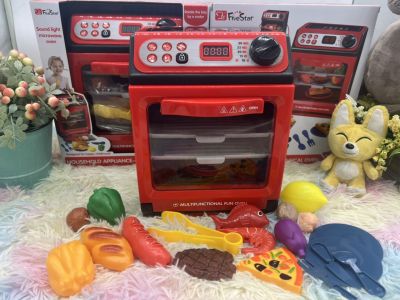 🌈ของเล่นเด็ก เตาอบไมโครเวฟ ชุดครัวเด็ก เตาอบเด็กเล่น ปิ้งย่าง ของเล่นชุดครัว ชุดทำอาหาร ของเล่นเสริมพัฒนาการ no.35953S