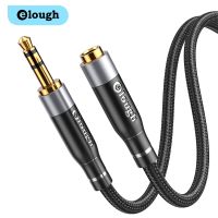 Elough 3.5mm Male to Female Extension Cable with Microphone Stereo Audio Adapter Compatible for iPhone iPad Smartphones Tablet