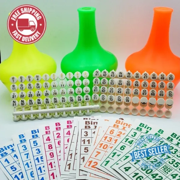 75 Pcs Bingo Balls Only 1.5 Inches Colorful Set For