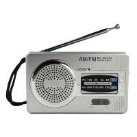 วิทยุสื่อสาร Pemutar AM FM คู่แบนด์ Hifi วิทยุขนาดเล็ก Penatua Pemutar Musik Bertenaga Baterai Radio Penatua 3.5Mm แจ็คลำโพงรอน