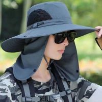 【Jun hot】 Hat mens sun protection hat fisherman comprehensive waterproof face summer mountaineering