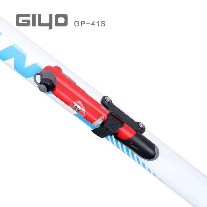 giyo-gp-41s-105g-mtb-road-bike-bicycle-pump-barometer-gauge-120-psi-high-pressure-mini-ball-cycling-air-hand-pump-tire-inflator