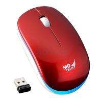 MD-TECH เมาส์ Mouse Wireless Optical USB (RF-39) Red