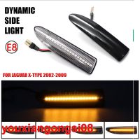 ไฟ LED มองหลังกระพริบสัญญาณไฟกระพริบกระจกด้านข้างสำหรับจากัวร์ X-Type 2002 2003 2004 2005 2006 2007 2008 2009 (08)