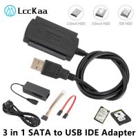 【CW】 LccKaa 3 in 1 SATA to USB IDE Adapter USB 2.0 IDE SATA 5.25 S-ATA 2.5 3.5 Inch Hard Drive Disk HDD Adapter Cable for PC Laptop