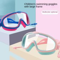 Outdoor Swim Goggles Earplug 2 in 1 Set for Kids Anti-Fog UV Protection Swimming Glasses With Earplugs for 4-15 Years Children Goggles