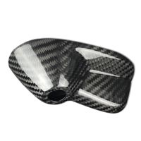 Real Carbon Fiber Roof Fin Antenna Cover Trim for R55 R56 2007-2013 Car Aerials Accessories