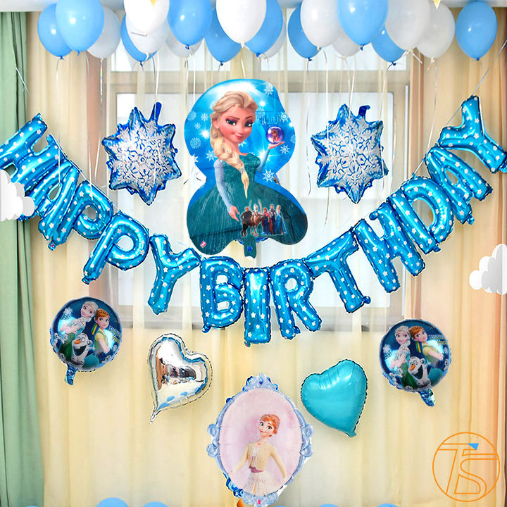 Bộ trang trí sinh nhật công chúa elsa frozen - Phụ kiện decor ...