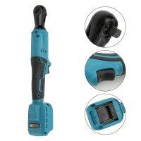 130Nm ประแจไฟฟ้า1/2นิ้วเฟืองมุมขวาสำหรับ Makita 18V แบตเตอรี่อุปกรณ์ทำมือประแจ800R สีฟ้า/นาที
