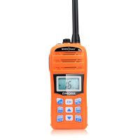 RS-35M GMDSS โทรศัพท์วิทยุ VHF สองทาง IPX7ลอยน้ำทะเล Walkie Talkie 1500Mah แบบใช้แล้วทิ้งแบตเตอรี่ลิเธียม J93