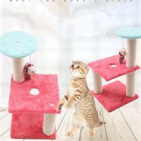 Cat Scratcher Tree for Cats Scratching Post Mouse Plush Cat Climbing Frame Toy Scratch for Cats Furniture Pet Products