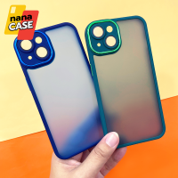 เคสเรียวมี/Realme C21y C25y C11(2021) 5 5i 5s 6i C3 C35 เคสขอบสีหลังขุ่นกันเลนส์กล้อง ขอบสี เลนส์เงา