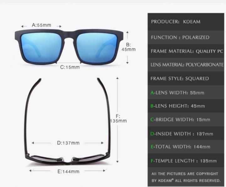 มาใหม่-แว่นตากันแดด-แว่นตาแฟชั่น-เลนส์ปรอท-polarized-ตัดแสงและถนอมสายตาได้ดี-มาพร้อมอุปกรณ์ครบกล่อง-สินค้าพร้อมส่งในไทย-รุ่น-kd901