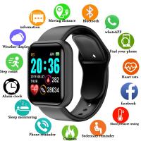 ❂๑ Health Monitor Smart Watch Y68 Men Sports Watches Women Fitness Tracker Bracelet Steps Calorie Bluetooth Wrist Watch D20 Clock