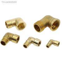 ▽☏卍 1pcs 1/8 1/4 3/8 1/2 BSP Female x Male Thread 90 Deg Brass Elbow Pipe Fitting Connector Coupler For Water Fuel Copper