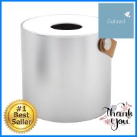 กล่องทิชชูม้วน หูหิ้วหนัง KECH สีเงินROLL TISSUE BOX WITH LEATHER HANDLE KECH SILVER **บริการเก็บเงินปลายทาง**