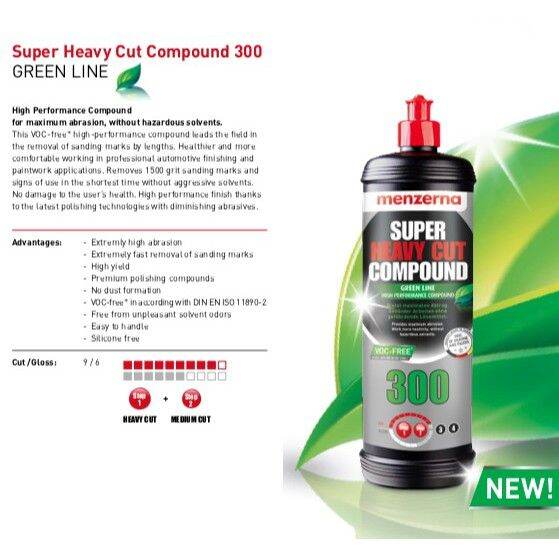 Menzerna 300 Green Line - น้ำยาขัดหยาบ ขวดแบ่ง | Lazada.co.th