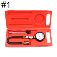 2021Petrol Engine Pressure Gauge Tester Set Compression Leakage Diagnostic Tool For Car Auto with Red Blow Molded Case