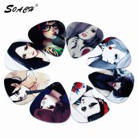 SOACH 10pcs/Lot 1.0mm thickness Sketch Anime girl Korea music guitar picks pick Guitar Bass Accessories