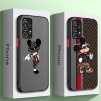 ☂ Matte Case For Samsung Galaxy A54 5G A53 A21s A73 A72 A71 A70 A50 A52 A22 A14 A13 4G A12 A32 A24 Phone Cover Mickey Mouse