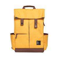 Casual Yellow Womens Backpack Large Capacity 15.6" Laptop Bags for Boys Preppy Style School Backpacks Multi-pocket Travel Bags