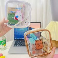 ❄♨♛ Pencil Cases For Girls Transparent Estuche Japanese Stationery Cute Box Case Simpl Large School Supplies 2021 Pencil Pouch