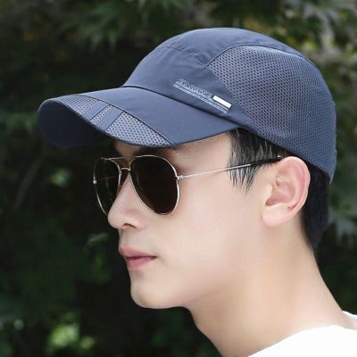 ✆ Hat mens summer peaked cap outdoor sun visor sun hat sun hat baseball cap female breathable sports quick-drying cap