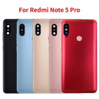 ที่อยู่อาศัยด้านหลังสำหรับ Redmi Note 5 Pro ชิ้นส่วนทดแทนฝาหลังปิดโทรศัพท์หลังพร้อมกล้อง + คีย์ด้านข้าง