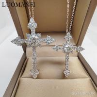 【hot】❂❍  Luomansi 0.5/1CT D Color Moissanite Necklace Passed the Test Jewelry Birthday