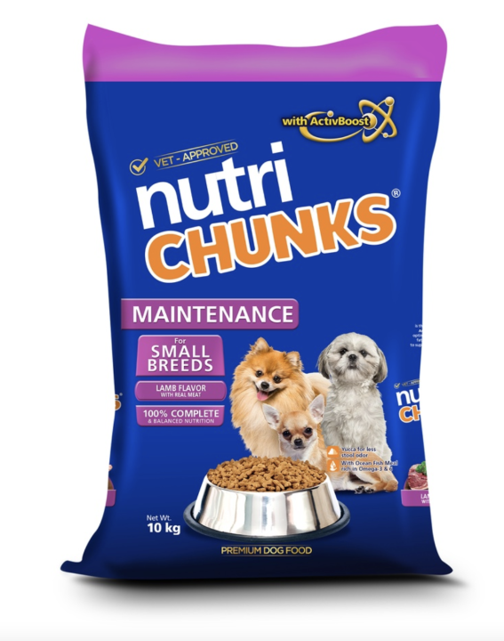 Nutri Chunks Maintenance for Small Breeds Lamb Dog Food 10kg Lazada PH