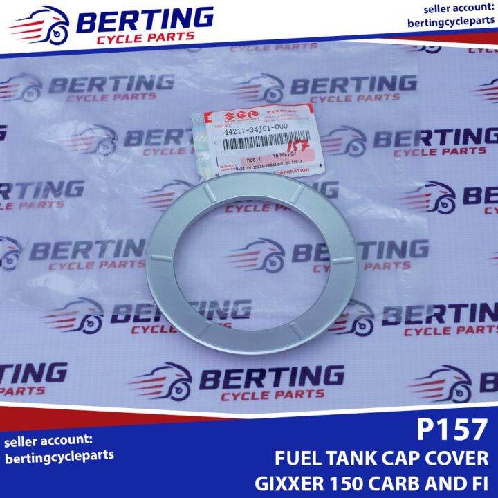 Suzuki SGP Fuel Tank Cap Cover for Gixxer 150 Carb and FI Genuine 44211