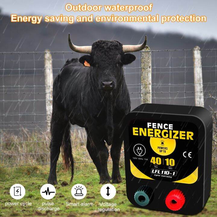 5/10km Sheep Electric Fence Energizer AC Powered Electric Fence Animal