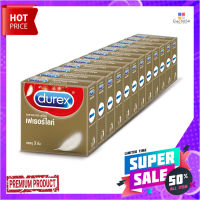 ดูเร็กซ์ เฟเธอร์ไลท์ ถุงยางอนามัย 3 ชิ้น แพ็ค 12 กล่องDurex Fetherlife Condom 3 pcs x 12