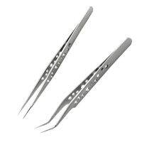 Tweezer Anti-static Stainless Steel Tweezers Iphone Maintenance Tools Industrial Precision Curved Straight Tweezers Tweezer Tool