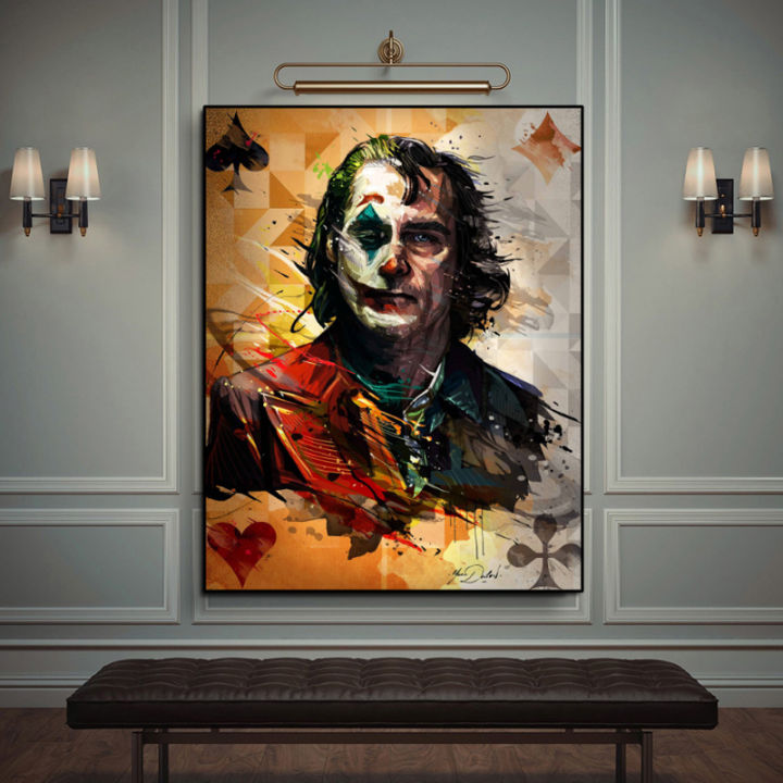 Modern Abstract Portrait Joker Posters And Prints Canvas Painting Clown Wall  Pictures For Living Room Home Decor Quadro | Lazada Ph