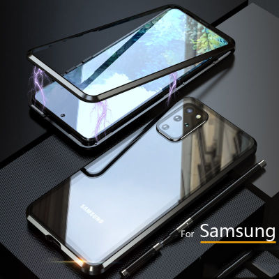 สำหรับ Samsung Galaxy A24/A14/A34/A54/A23/A33 5G/A73 5G/A53 5G/A22/A32/A52/A72/A12/A11/A21S/A31/A51/A71/หมายเหตุ10/หมายเหตุ10 + (10บวก) เคสด้านหน้า + ด้านหลังเคสกันชนโลหะเคสกระจกเทมเปอร์สองด้าน