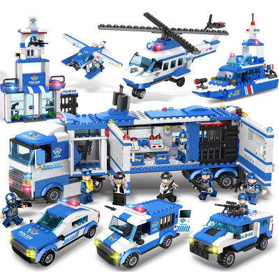 พินซิง 322 เข้ากันได้กับ City Eight in One Command Vehicle Mobile General Administration 3-6 ของเล่นตัวต่อปี