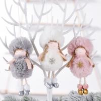 【CW】 Warm Winter Christmas Plush Angel Hanging Ornament Charm Cute Doll Gift Tree Pendant Decoration 2022