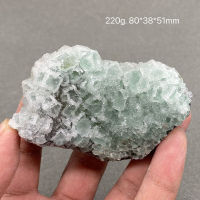 100 ธรรมชาติจีนฝูเจี้ยนสีเขียว Vitreous Fluorite แร่มาตรฐานคริสตัลแร่ตัวอย่างอัญมณี