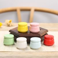 10ml Lip Scrub Packaging Cosmetic Container Mini Ceramic Jar Face Cream Bottle Cute Portable Solid Perfume Small Pot Empty Jar