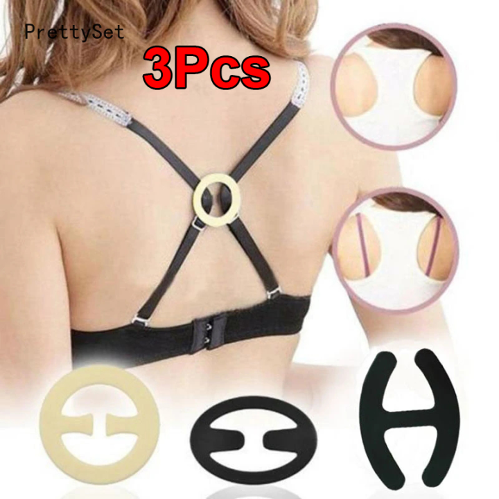 【PrettySet】3Pcs/Set Bra Buckles Fashion bing Bras Clasp Strap Clip