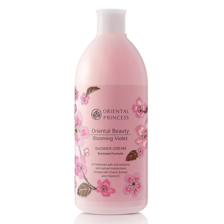 Oriental Beauty Blooming Violet Shower Cream Enriched Formula ครีมอาบน้ำ Oriental Princess 400ml