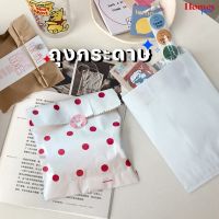 ถุงกระดาษใส่สินค้าน่ารักๆ ขนาด 13*21ซม. (แพ็คละ 10 ใบ)  มาเป็นแม่ค้ารักโลกกันเถอะ